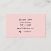 Minimalistisch pastelschildergetextureerd visiteka visitekaartje (Achterkant)