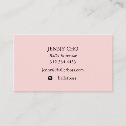 Minimalistisch pastelschildergetextureerd visiteka visitekaartje (Achterkant)