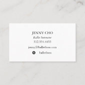 Minimalistisch pastelschildergetextureerd visiteka visitekaartje (Achterkant)