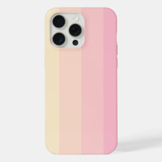 Minimalistisch pastelstreeppatroon met Rozen tinte iPhone 15 Pro Max Case