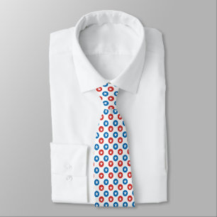 Minimalistisch Patriottisch Sterrenpatroon Stropdas