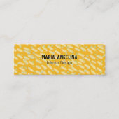 Minimalistisch patroon abstracte stippen en vlekke mini visitekaartje (Voorkant)