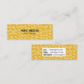 Minimalistisch patroon abstracte stippen en vlekke mini visitekaartje (Voorkant / Achterkant)