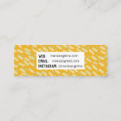 Minimalistisch patroon abstracte stippen en vlekke mini visitekaartje (Achterkant)