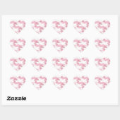 Minimalistisch patroon hartsticker hart sticker (Vel)