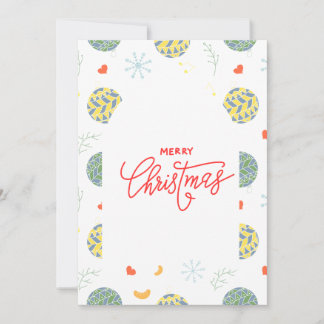 Minimalistisch patroon Kerstmis Feestdagenkaart