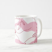 Minimalistisch patroon koffiemok (Voorkant rechts)