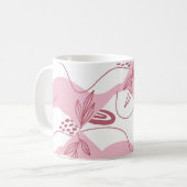 Minimalistisch patroon koffiemok (Voorkant links)