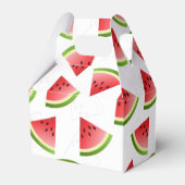 Minimalistisch patroon watermeloenen bedankdoosjes (Achterkant)