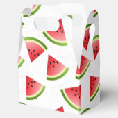 Minimalistisch patroon watermeloenen bedankdoosjes (Geopend)