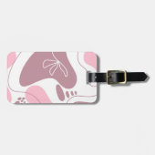 Minimalistisch patroonaangepast Bagagelabel (Voorkant horizontaal)