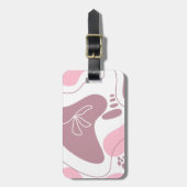 Minimalistisch patroonaangepast Bagagelabel (Voorkant verticaal)