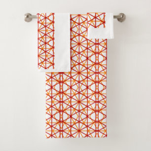 Minimalistisch patroonhexagon Moderne decoratieve  Bad Handdoek