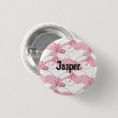 Minimalistisch patroonpatroon - Aangepaste Button (Voorkant /achterkant)