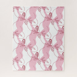 Minimalistisch patroonpatroon Jigzaag Puzzle Legpuzzel