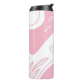 Minimalistisch patroonpatroon, speciaal ontworpen  thermosbeker (Gedraaid links)