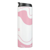 Minimalistisch patroonpatroon, speciaal ontworpen  thermosbeker (Geroteerd rechts)