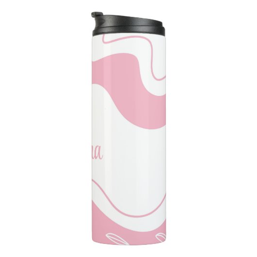 Minimalistisch patroonpatroon, speciaal ontworpen  thermosbeker (Geroteerd rechts)