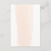 Minimalistisch penseel | Blush roze gastinformatie Informatiekaartje (Achterkant)
