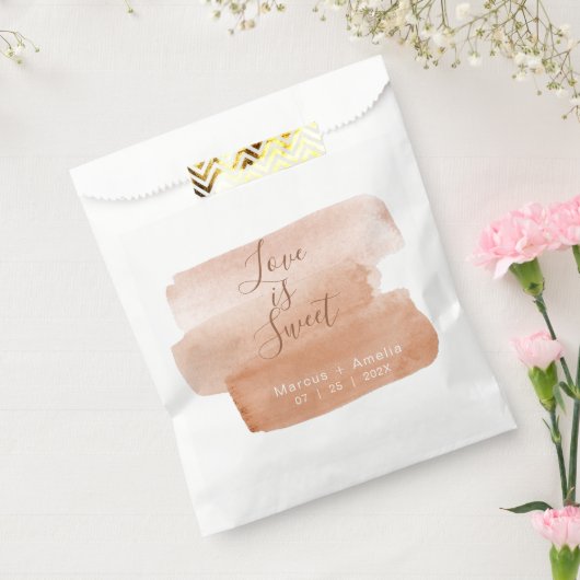 Minimalistisch penseel voor moderne Waterverf Bedankzakje (Gezegeld)