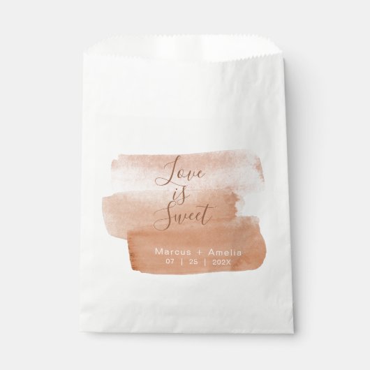 Minimalistisch penseel voor moderne Waterverf Bedankzakje (Voorkant)