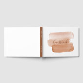 Minimalistisch penseel voor moderne Waterverf Gastenboek