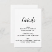 Minimalistisch pensioendetail invoegen Kaart (Voorkant / Achterkant)