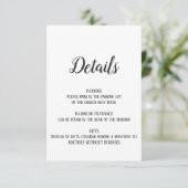 Minimalistisch pensioendetail invoegen Kaart (Staand voorkant)