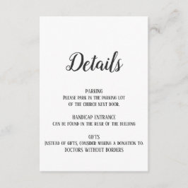 Minimalistisch pensioendetail invoegen Kaart