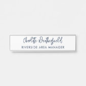 Minimalistisch personeel scriptbedrijf deurbordje (Voorkant)