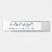 Minimalistisch personeel scriptbedrijf deurbordje (Voorkant)