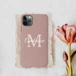 Minimalistisch persoonlijk Initiaal Meisjes iPhone iPhone 11Pro Max Hoesje<br><div class="desc">Minimalistisch persoonlijk Initiaal Meisjes iPhone Case</div>