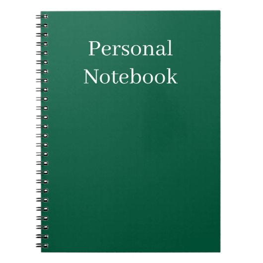minimalistisch persoonlijk notitieboek (Voorkant)