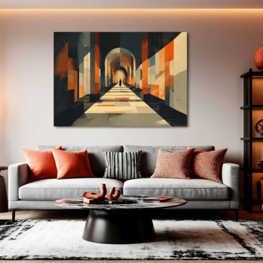 Minimalistisch Perspectief Canvas Afdruk