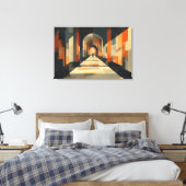 Minimalistisch Perspectief Canvas Afdruk (Insitu (Slaapkamer))