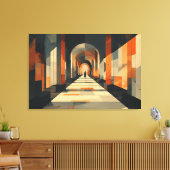 Minimalistisch Perspectief Canvas Afdruk (Insitu (Woonkamer))