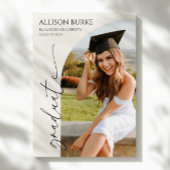 Minimalistisch Photo Arch-Afstuderen Aankondiging