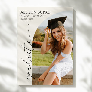 Minimalistisch Photo Arch-Afstuderen Aankondiging