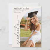 Minimalistisch Photo Arch-Afstuderen Aankondiging (Voorkant)