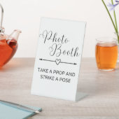 Minimalistisch Photo Booth-teken Reclamebord Met Voetstuk (Insitu)