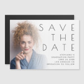 Minimalistisch Photo Overlay Afstuderen Sla de dat (Voorkant / Achterkant)