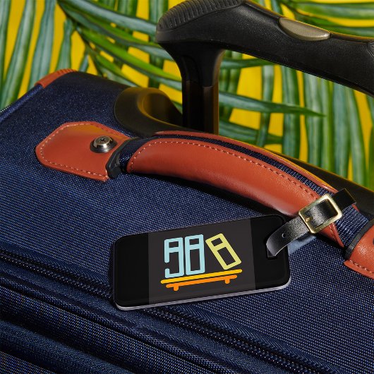 Minimalistisch pictogram voor boekenplank bagagelabel