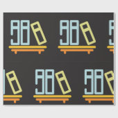 Minimalistisch pictogram voor boekenplank cadeaupapier (Vlak)