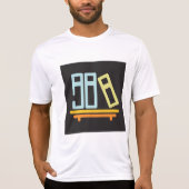 Minimalistisch pictogram voor boekenplank t-shirt (Voorkant)