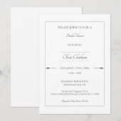 Minimalistisch Pijlen Vrijgezellenfeest | Wit Kaart (Voorkant / Achterkant)