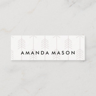 minimalistisch   Pijlpatroon Mini Visitekaartje