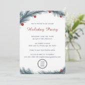 Minimalistisch Pine Bough jaarlijkse bedrijfsfeest Kaart (Staand voorkant)