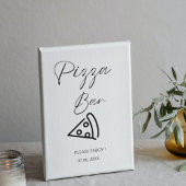 Minimalistisch Pizza Bar Teken Pizza repetitie din Poster