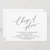 Minimalistisch, Planchange, wijzig de datum Kaart (Voorkant / Achterkant)