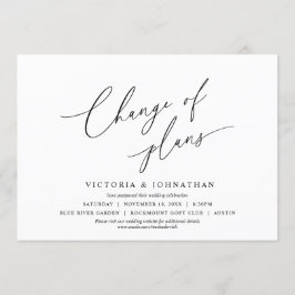 Minimalistisch, Plannen Gewijzigd, wijzig de datum Kaart